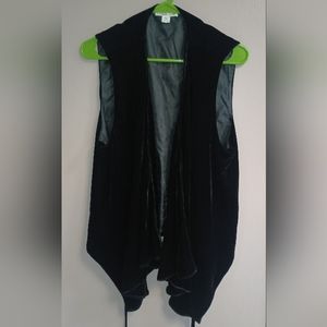 Black Velvet Vest in Med. Coldwater Creek